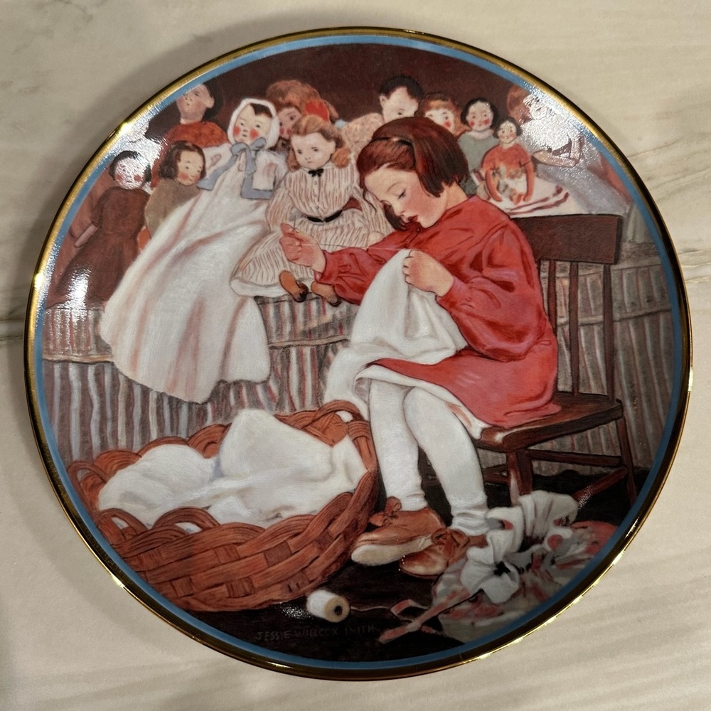 Jessie Willcox Smith The Little Busy Bee Art Collector Plate Garden Verses 607